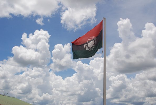 The shortly lived new flag of Malawi that Bingu introduced in 2011, Joyce Banda re-introduced the old flag