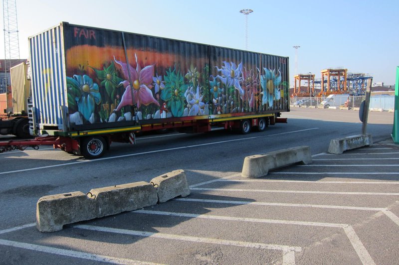 Containeren på havnen i København