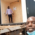 A shipping container arrives at Mzuzu University 2021